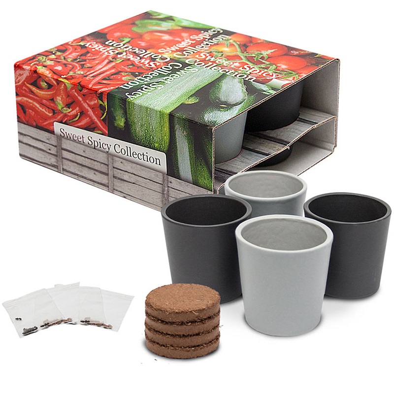 Set of vegetable pots | Eco gift